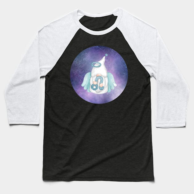 Angel Astro Gnomes Leo Baseball T-Shirt by PurpleSpiritZone